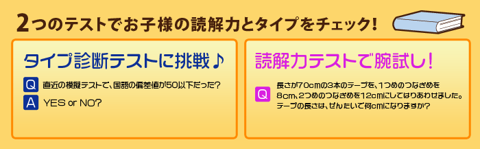 2つの読解力診断テスト